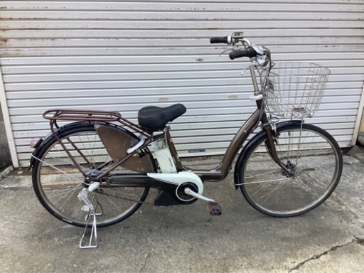 217 ブリヂストン新機種電動アシスト自転車Beauty?26インチブラウンアルミボディ
