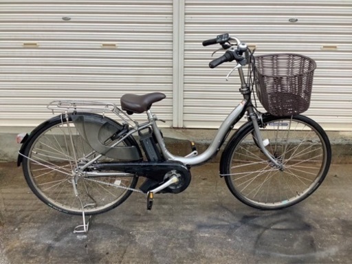 221 ヤマハ新機種電動アシスト自転車pas natura26インチ　グレーアルミボディ