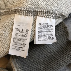 無印良品　パーカー　ライトグレーの画像