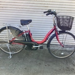 225 ヤマハ新機種電動アシスト自転車pasnatura26インチ レッドアルミ