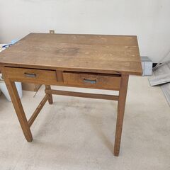 木製机　昭和レトロ　作業台などに