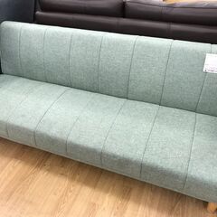 ★ジモティ割あり★  ベッドソファ グリーン H70×W178×...