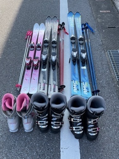 【お値引き】スキーセット　お父さん　お母さん　お子さんの3セット