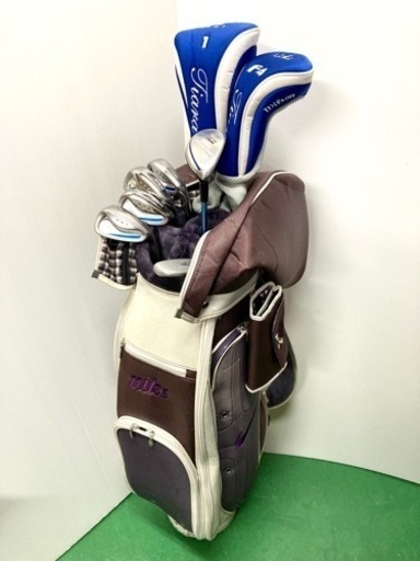 【SOLD OUT！】レディース◆Wilson ウィルソン Tiara ティアラ◆ゴルフクラブ セット NIKE ナイキ キャディーバッグ+豪華付属品多数付き