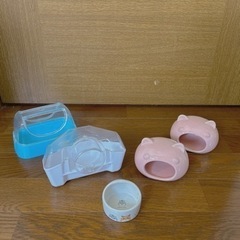 【お取引中】熱湯消毒済み ハムスター用品(お家、トイレ、餌入れ)