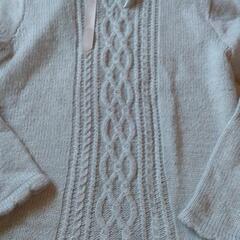 axes femm　アクシーズファム　ハイネックセーター　くすみ水色の画像