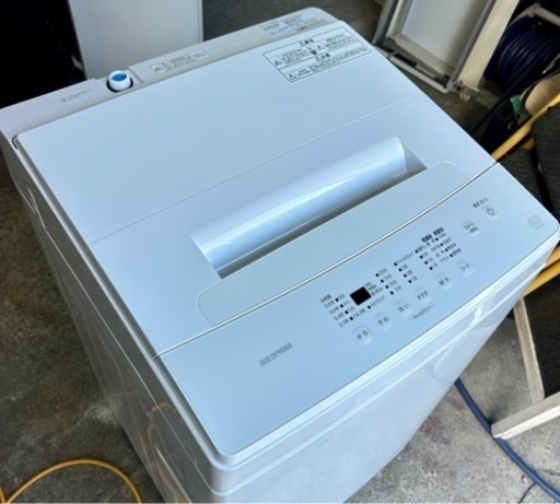 札幌市内配送無料 美品 23年製 アイリスオーヤマ 6kg 全自動洗濯機 IAW-T604E-W ホワイト