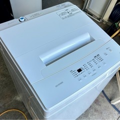 札幌市内配送無料 美品 23年製 アイリスオーヤマ 6kg 全自動洗濯機 IAW-T604E-W ホワイト