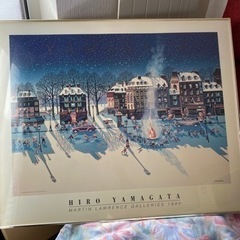 額入りポスター ヒロヤマガタ ＜CP HY39 LA's The Place 1984