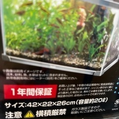 水槽　テトラ　アクアリウムセットの画像