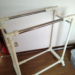 ハンガーラック　2段　縦横調整可