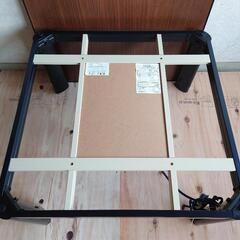 美品★カジュアルコタツ 正方形 75×75cm ブラック ECK-YP752BK  天板リバーシブル
の画像