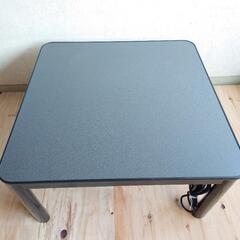 美品★カジュアルコタツ 正方形 75×75cm ブラック ECK-YP752BK  天板リバーシブル
の画像