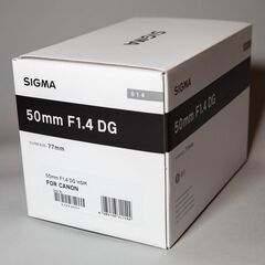 【新品】Sigma 50mm F1.4 DG HSM Art キヤノンEF シグマ Canon 広角　単焦点 箱・保証書ありの画像