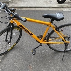 ハマー（黄色）クロスバイク（取引成立致しました）の画像