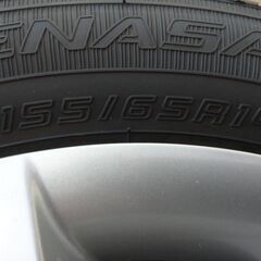 ダイハツ　ミライース　純正ノーマルタイヤ＆ホイール（鉄）155／65R／14 　４本の画像