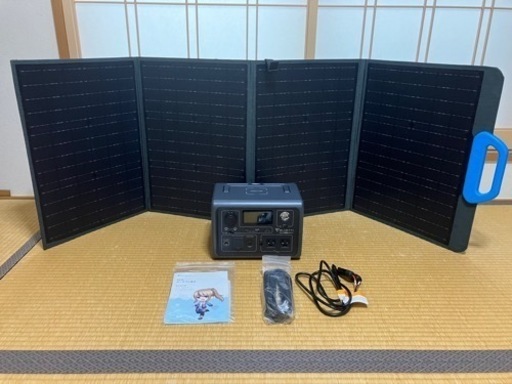 ポータブル電源　ソーラーパネル　セット　ほぼ未使用