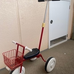 [お譲りします] 無印良品　三輪車　舵取り付き　カゴ付き