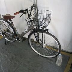D114★限定特価★ 中古自転車 マルイシ　カーキ【27インチ　軽快車　6段　LEDオートライト 】