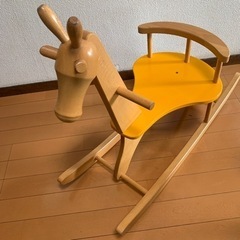 木製　木馬　クリスマスやインテリアにも！の画像