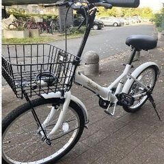    20インチ折り畳み自転車 ６段変速　軽快！の画像