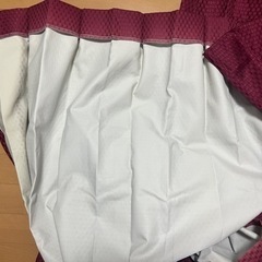 厚手カーテン ワインレッド 遮光 幅100cm 丈140cm 2枚セットの画像