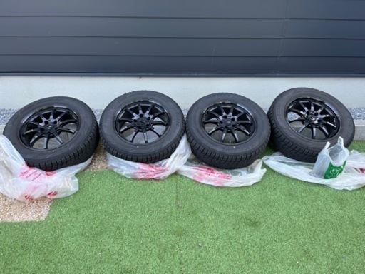 美品‼️アルファード30系後期アルミ付きスタッドレスタイヤ ナット付き