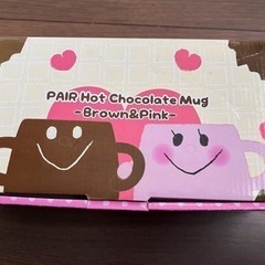 ペアホットチョコレートマグ　未使用品の画像