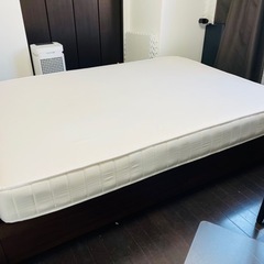 美品】無印良品 収納ベッド 超高密度ポケットコイルマットレス ダブル