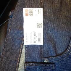 【ウエスト40】ストレッチセルビッジスリムフィットジーンズの画像