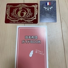 未使用品　モリリン 羽毛掛布団 シングル ロングサイズ＆布団カバー付　フランス産ホワイトダックの画像