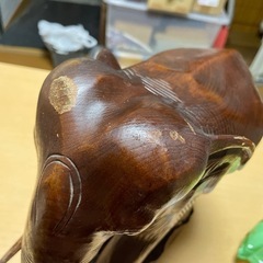 取引決まりました木彫りの象(置き物)1の画像