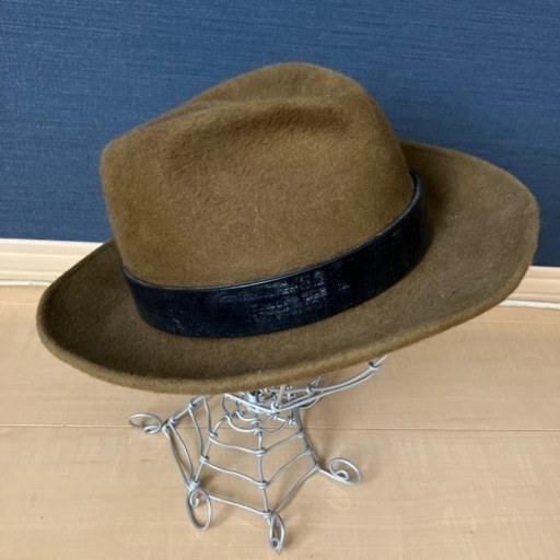 バックラッシュ レザー ハット backlash×Dhyana 黒 レザー