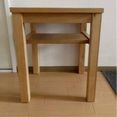 【終了】無印良品★無垢材サイドテーブル★ベンチ オーク材