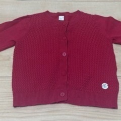 女の子90 カーディガン3枚セット美品の画像