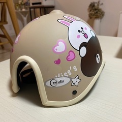 値下げします。新品の可愛いヘルメット！自転車用の画像