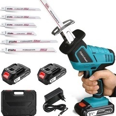 新品未使用★ 電動のこぎり 家庭用 21V レシプロソー　バッテ...