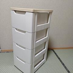 アイリスオーヤマ ウッドトップチェスト 4段 スリムタイプ