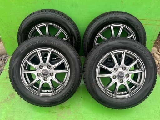 今週限定価格195/65/15 スタッドレスタイヤ11/25雪　予報めっちゃバリ溝　ヴォクシー・ノア