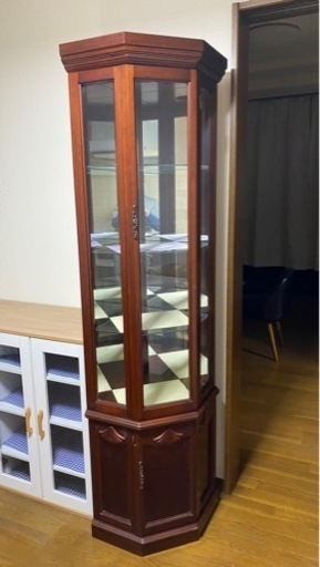 【値下げ！】コーナー用飾り棚 ヴィンテージ家具