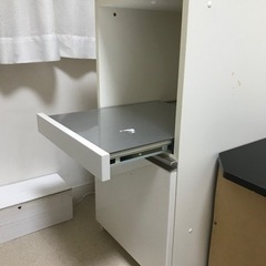 パモウナ　キッチン用　炊飯器収納棚の画像