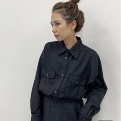 襟取り外し可能 シャツ Lサイズ