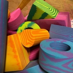 【美品】　アンパンマン　かるい安全つみきの画像