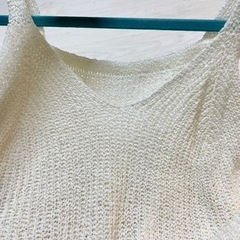 【KAWIJAMELE】ニット タンクトップ ワンピース（スリッド入り）の画像