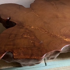 屋久杉　現地(屋久島)で購入　高級座卓　テーブル　和室に！の画像