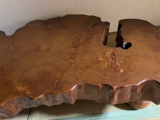 屋久杉　現地(屋久島)で購入　高級座卓　テーブル　和室に！