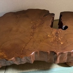 屋久杉　現地(屋久島)で購入　高級座卓　テーブル　和室に！の画像