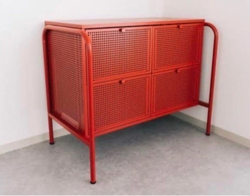 <11／25迄> IKEA ニッケビー　赤　シェルフ　棚