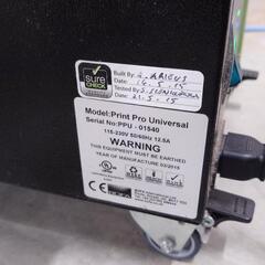 ヤフオクで決まりました。超値下げ引取限定 Roland ローランド 卓上UVプリンター VersaUV LEF-200と移動式吸煙機print pro universal 業務用の画像