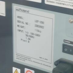 ヤフオクで決まりました。超値下げ引取限定 Roland ローランド 卓上UVプリンター VersaUV LEF-200と移動式吸煙機print pro universal 業務用の画像